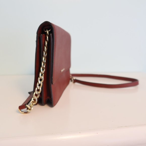 MICHAEL Michael Kors Daniela Large Crossbody Red/Burgandy  Wallet/ Bag/ Purse 👜 - Picture 3 of 14